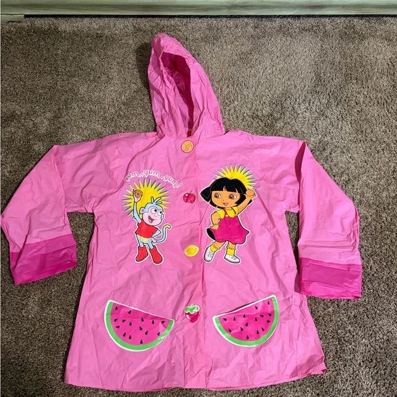 Nickelodeon Other - Y2K Dora The Explorer Girls Pink Rain Jacket Size M/L